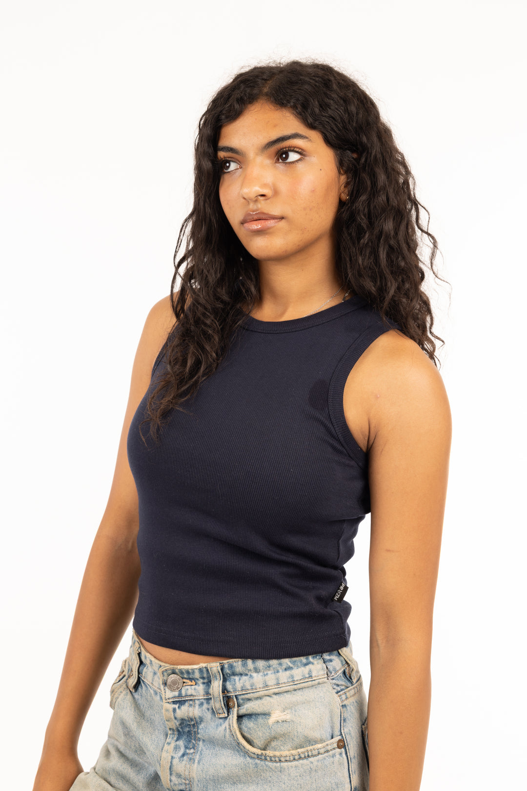 PRYZM Women Cotton-Rib Tank Top