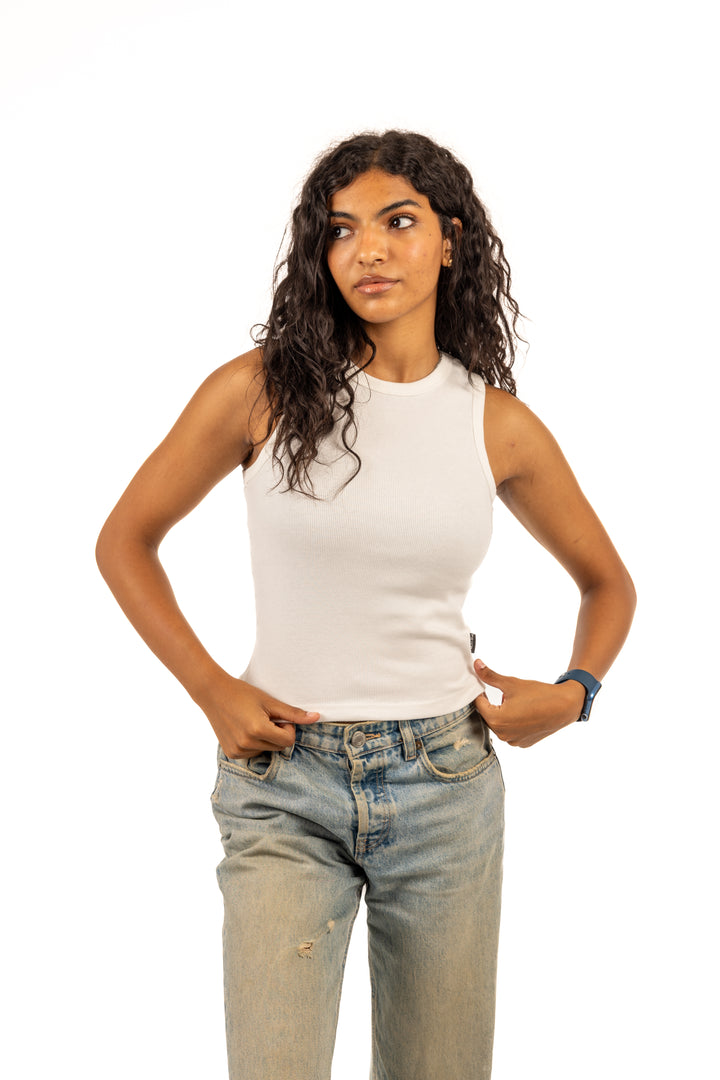 PRYZM Women Cotton-Rib Tank Top