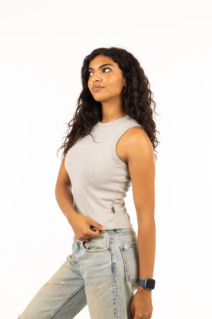 PRYZM Women Cotton-Rib Tank Top
