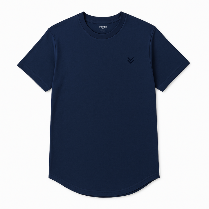 365 Curved Hem Cotton Tshirt