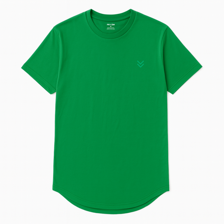 365 Curved Hem Cotton Tshirt