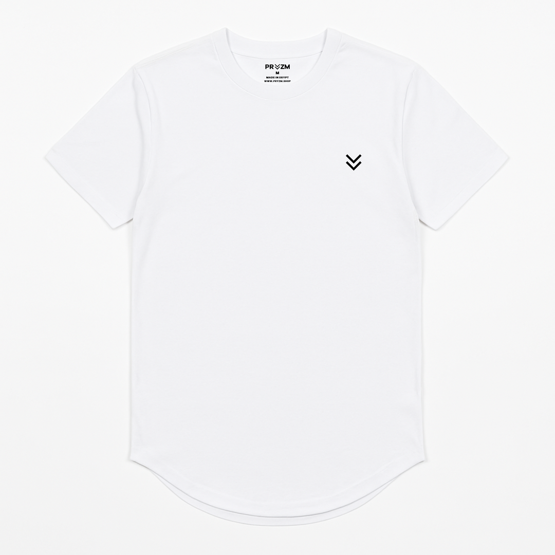 365 Curved Hem Cotton Tshirt