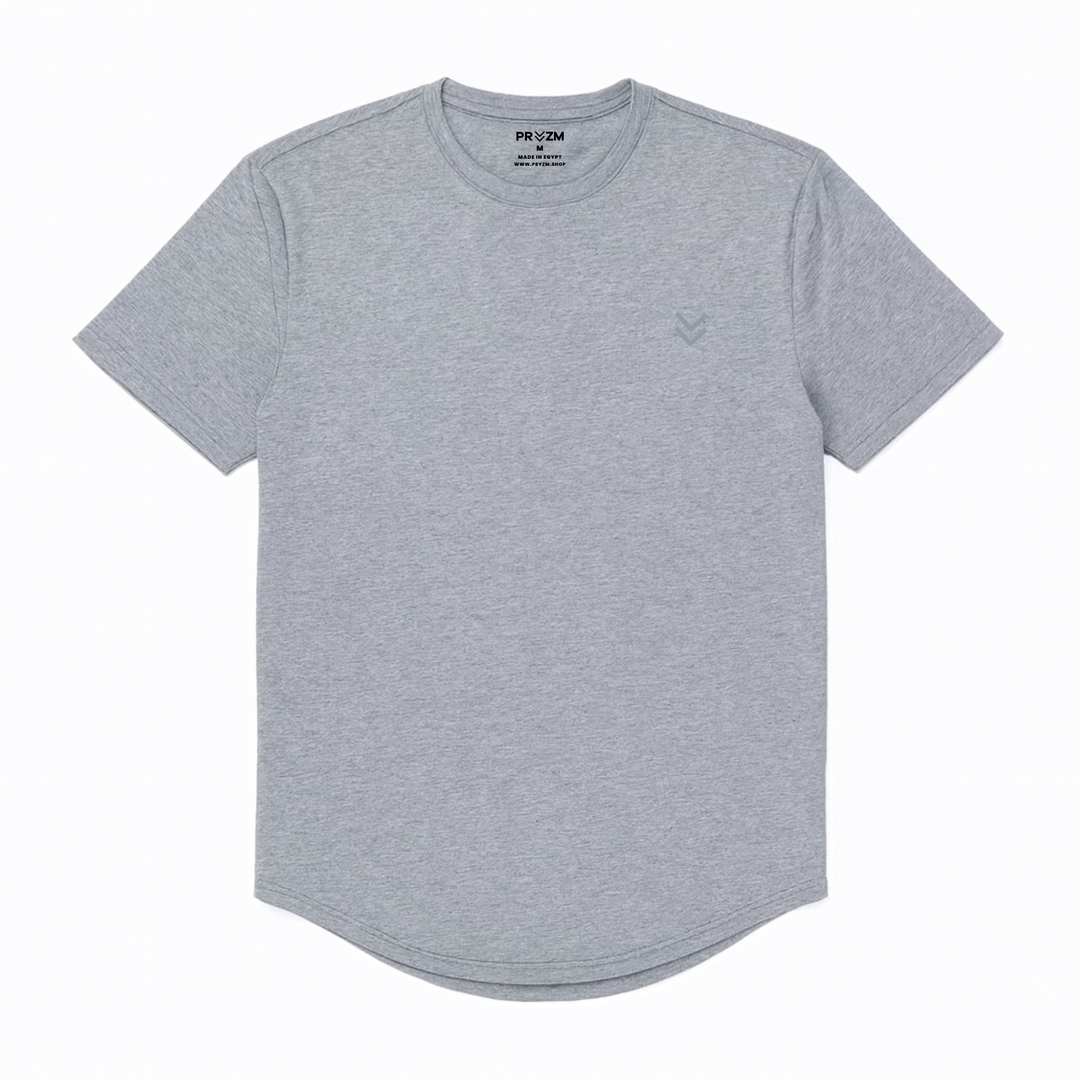 365 Curved Hem Cotton Tshirt