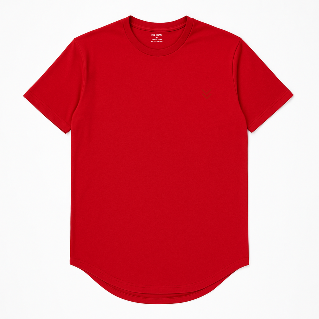 365 Curved Hem Cotton Tshirt