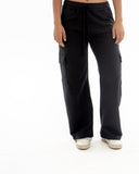 Unisex Cotton Wide Leg Cargo Sweatpants