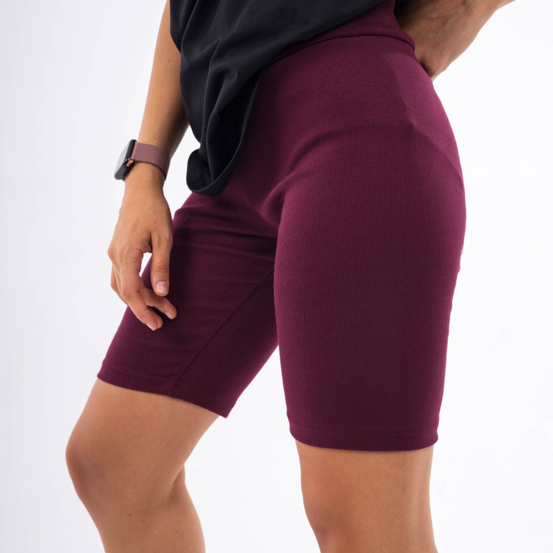 Plainish Bike Shorts - Women