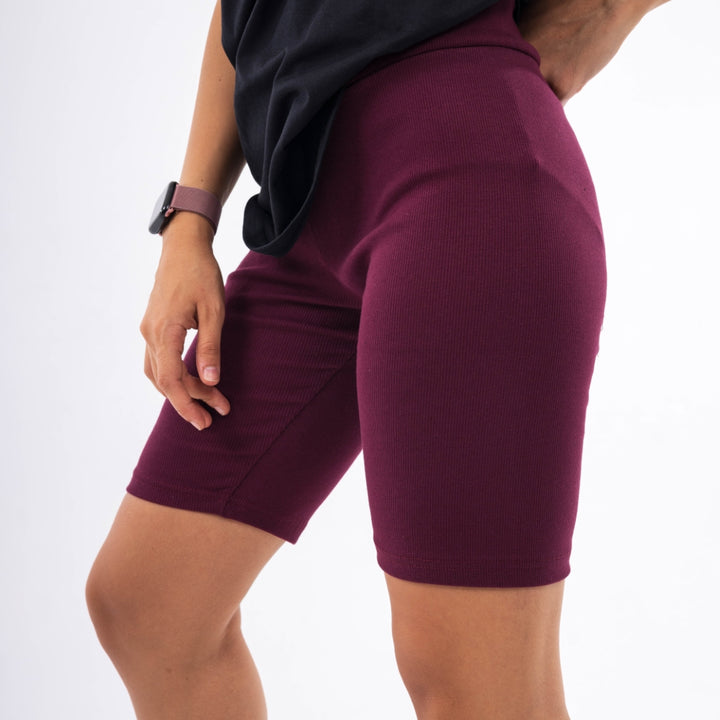 Plainish Bike Shorts - Women
