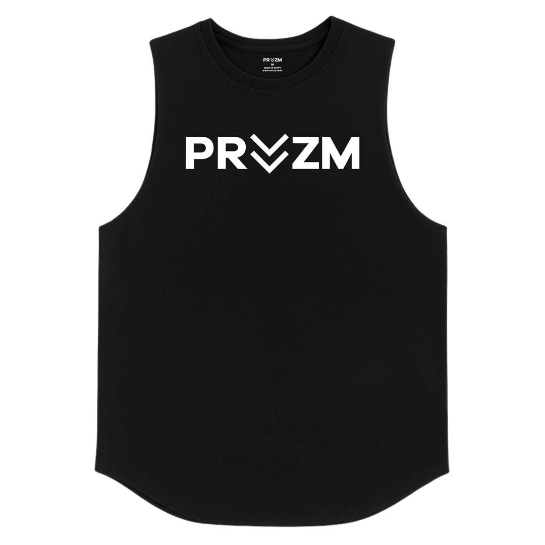 PRYZM Logo Tank Top- Curved Hem