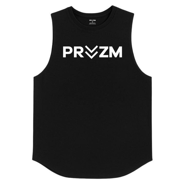PRYZM Logo Tank Top- Curved Hem
