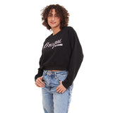 Women Graphic Cropped Sweatshirt- Broque Not Broke